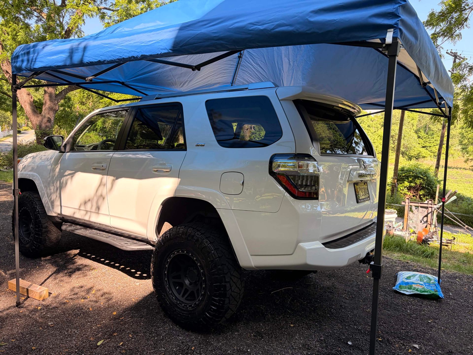 White Toyota 4Runner after full detail
